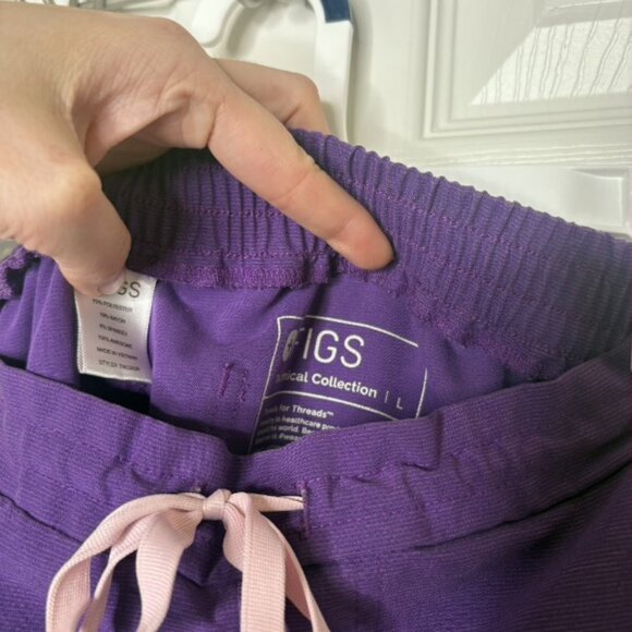 Figs Scrubs Pant Kade Ultraviolet Women's Large - Picture 3 of 4